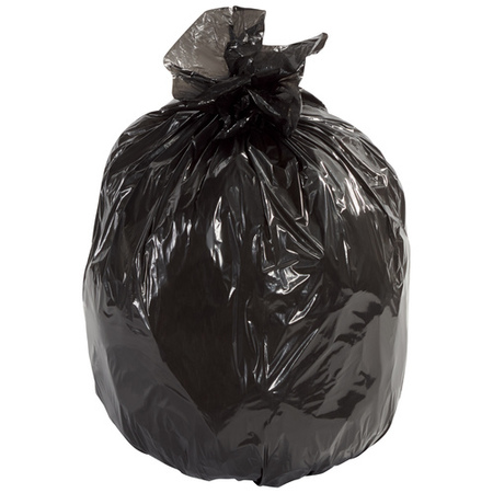 PARTNERS BRAND 40 gal - 45 gal Trash Bags, 46 in x 40 in, Black, 100 PK CL5010